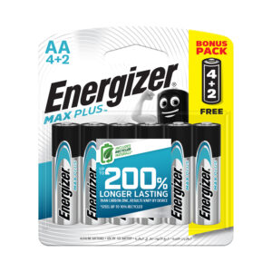 maxplus aa battery 6pack 4+2 free (moq12) energizer