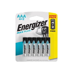 maxplus aaa battery 6pack 4+2 free (moq12) energizer