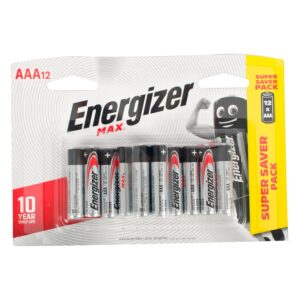 max aaa battery 12pack (moq 12) energizer