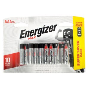 max aaa battery 16pack (moq 12) energizer