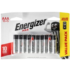 max aaa battery 15+5 free pack (moq12) energizer