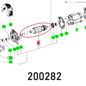 armature lhs 225 eq 230v