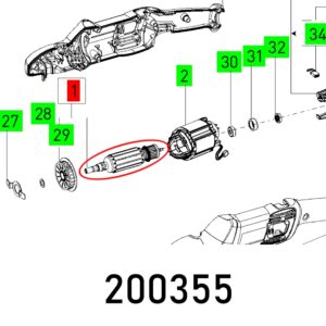 armature rap 150 14 21 230v