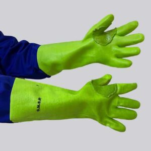 pvc medium weight reinforced glove – elbow length