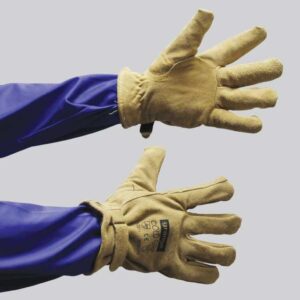 sheep wool lined – cold storage cow hide glove